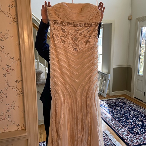 NWT Ivory Sue Wong Gown - Picture 1 of 6